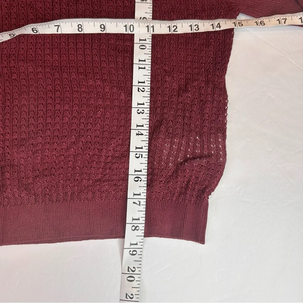 NWT FREE PEOPLE H20 CREW NECK PULLOVER  SWEATER TOP RAW GARNET. XS